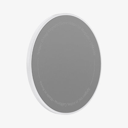 AMP05303 - O-Mag Magnetic Phone Holder (MagFit) in white showing the back and side