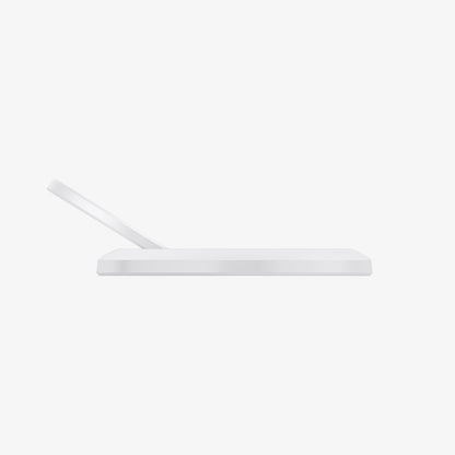 AMP05303 - O-Mag Magnetic Phone Holder (MagFit) in white showing the side and kickstand extended out