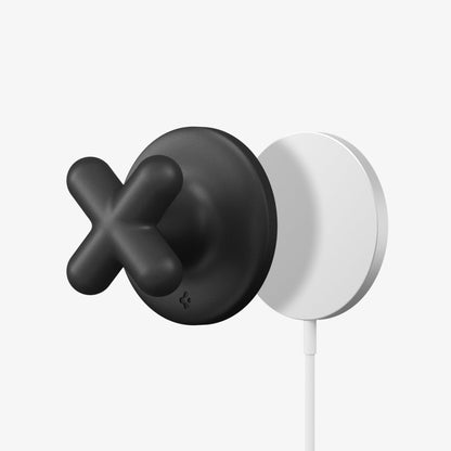 AMP10137 - O-Mag Charging Grip (MagFit) | OM107 in Black showing grip with charging pad