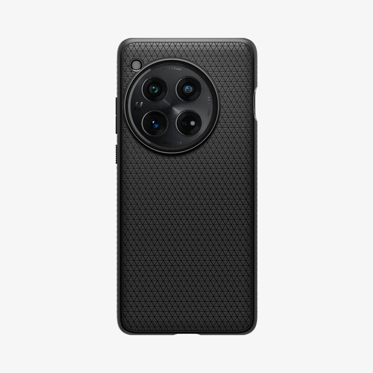 ACS07375 - OnePlus 12 Case Liquid Air in Matte Black showing the back