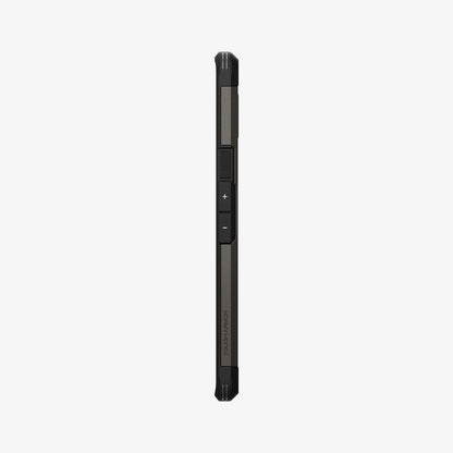 ACS03462 - Pixel 6 Pro Case Tough Armor in gunmetal showing the side with volume controls