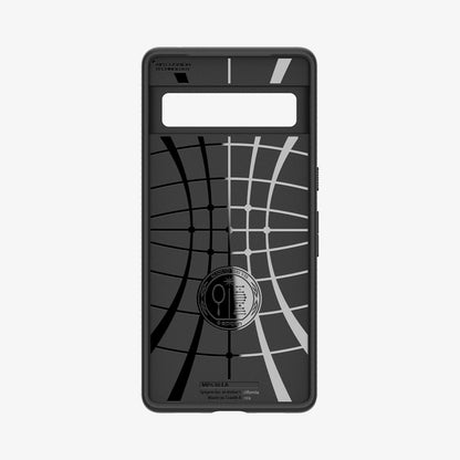 ACS04696 - Pixel 7 Case Liquid Air in matte black showing the inside of case