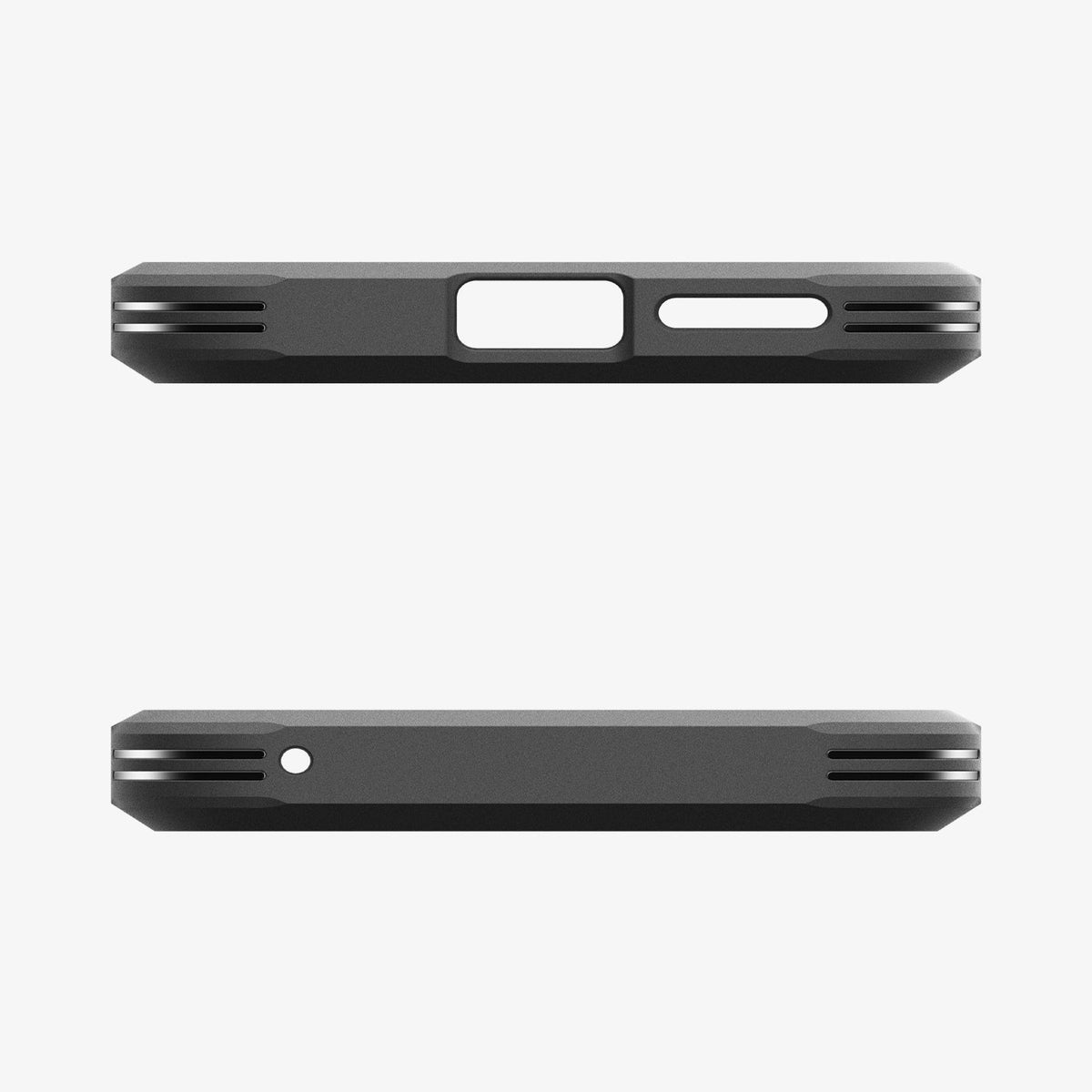 ACS09046 - Pixel 9a Case Tough Armor AI (MagFit) in Black showing the top and bottom