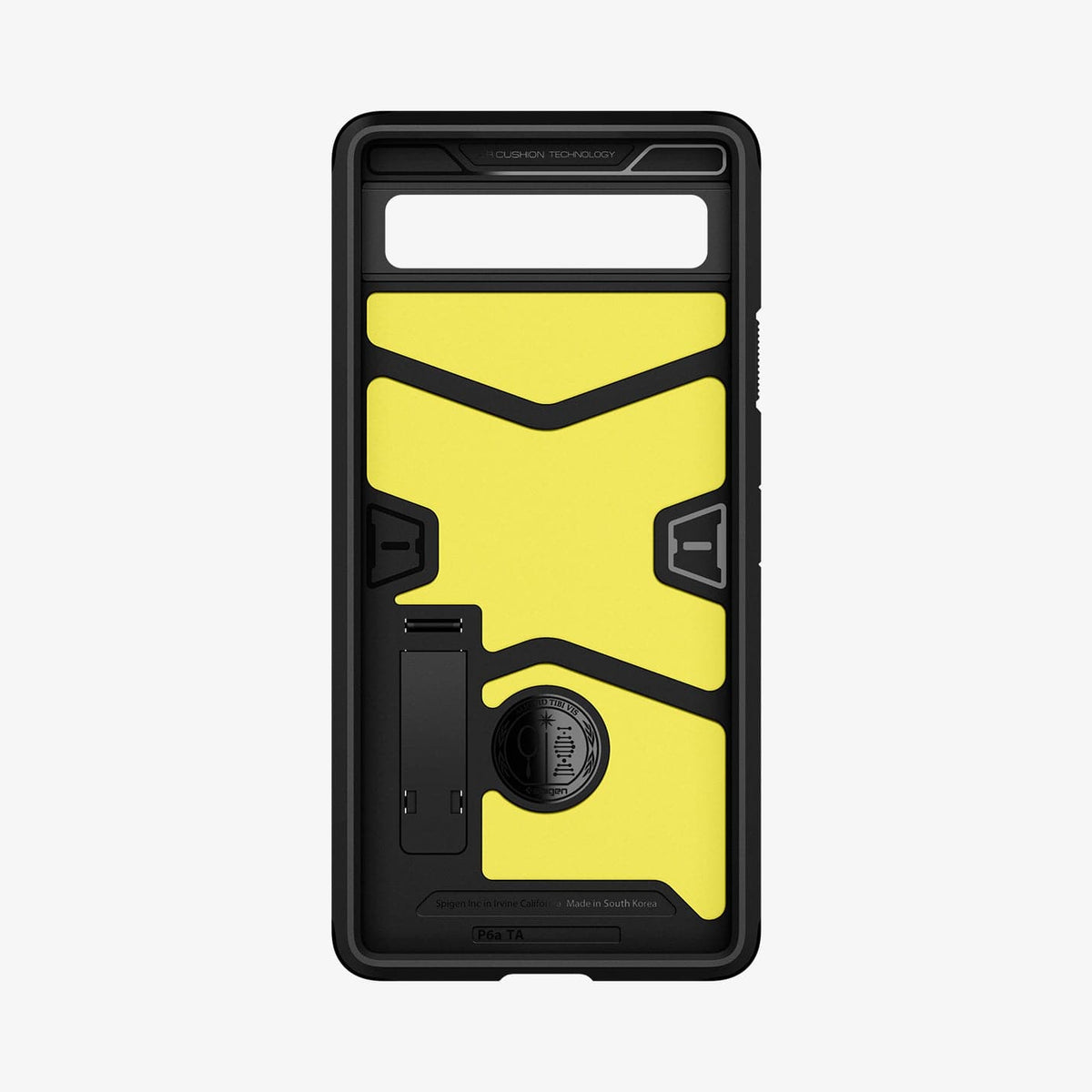 ACS04479 - Pixel 6a Case Tough Armor in black showing the inside of case