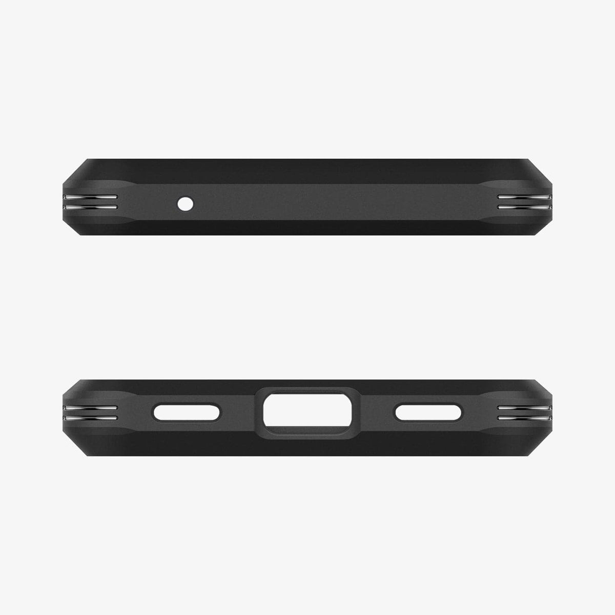 ACS04481 - Pixel 6a Case Tough Armor in midnight green showing the top and bottom with precise cutouts