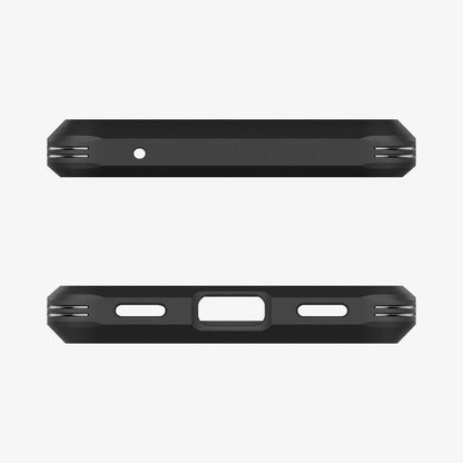ACS04481 - Pixel 6a Case Tough Armor in midnight green showing the top and bottom with precise cutouts