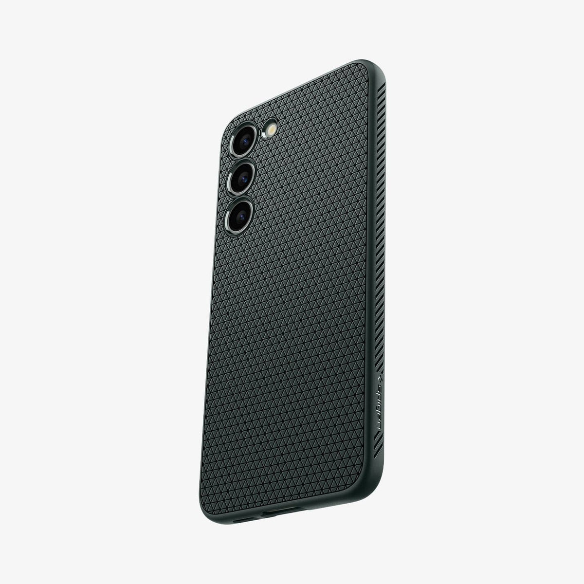 ACS05713 - Galaxy S23 Case Liquid Air in abyss green showing the back and partial side