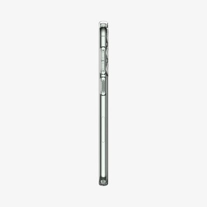 ACS05708 - Galaxy S23 Case Liquid Crystal in crystal clear showing the side with volume controls