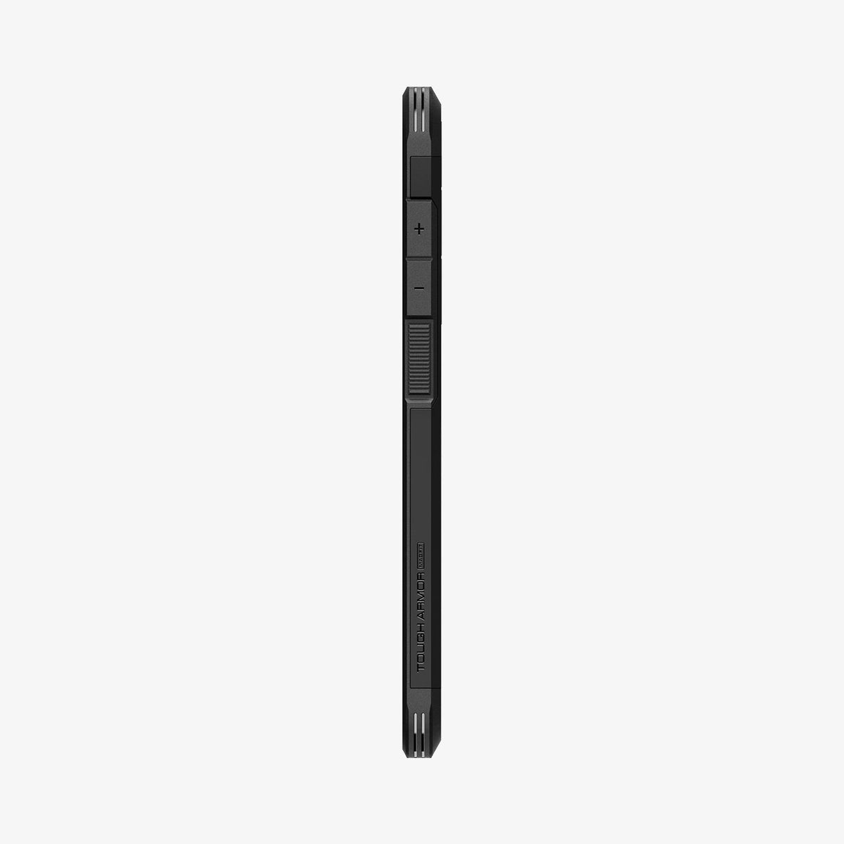 ACS08625 - Galaxy S24 FE Case Tough Armor (MagFit) in Black showing the side