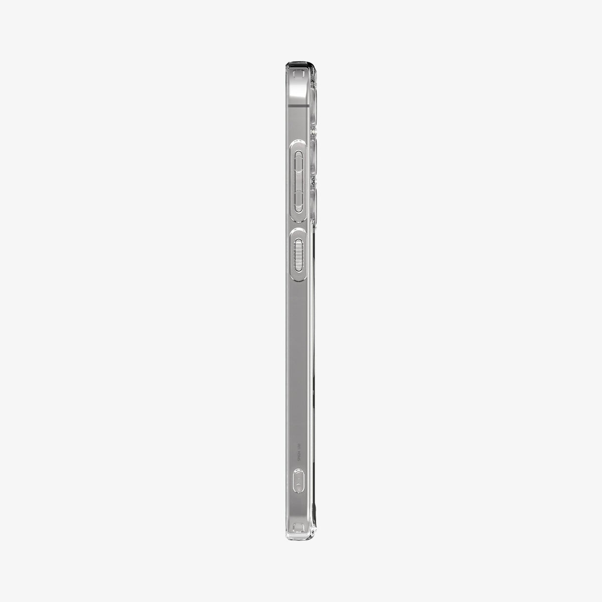ACS08622 - Galaxy S24 FE Case Ultra Hybrid Metal Ring (MagFit) in White showing the side