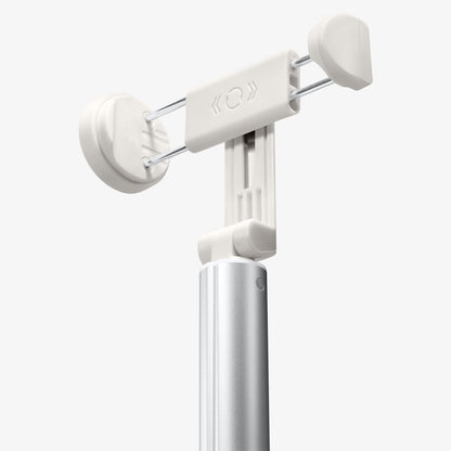 AMP09337 - Tripod Selfie Stick S541W in Dune Beige showing the phone holder extended
