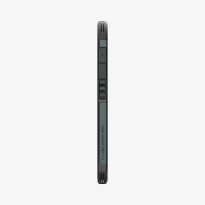 ACS08989 - Galaxy S25 Plus Case Tough Armor AI (MagFit) in Abyss Green showing the side
