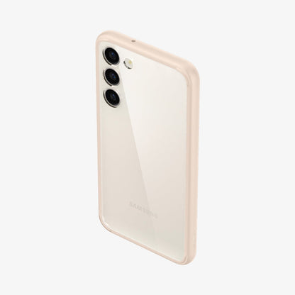 ACS06086 - Galaxy S23 Case Ultra Hybrid in sand beige showing the back, top and partial side