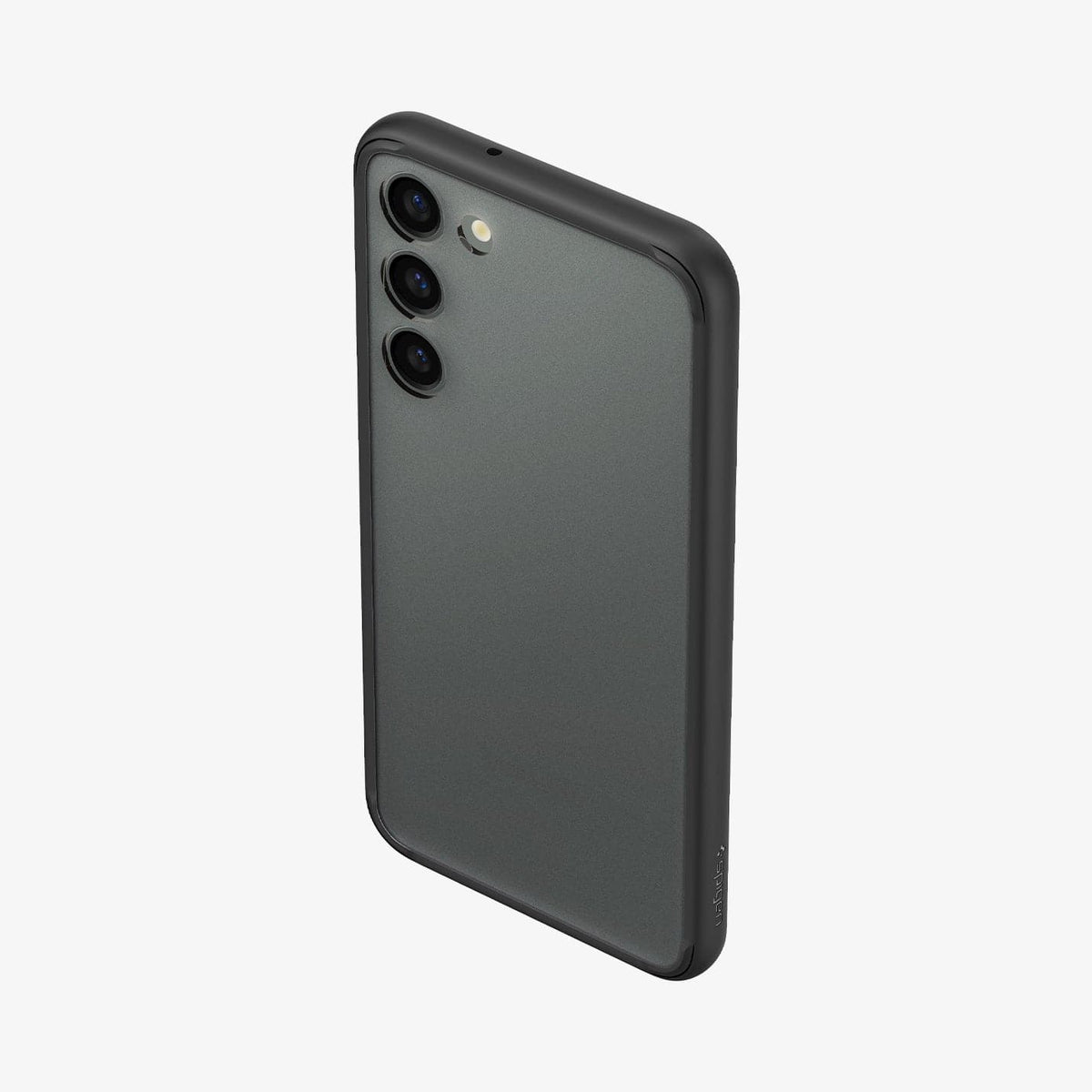 ACS05716 - Galaxy S23 Case Ultra Hybrid in frost black showing the back, top and partial side