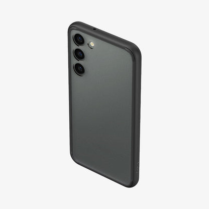 ACS05716 - Galaxy S23 Case Ultra Hybrid in frost black showing the back, top and partial side