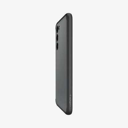 ACS05716 - Galaxy S23 Case Ultra Hybrid in frost black showing the side and partial back