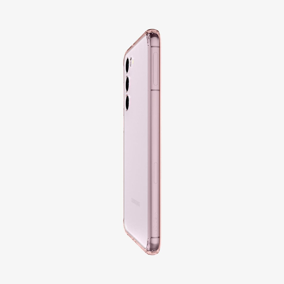 ACS06087 - Galaxy S23 Case Ultra Hybrid in rose crystal showing the side and partial back