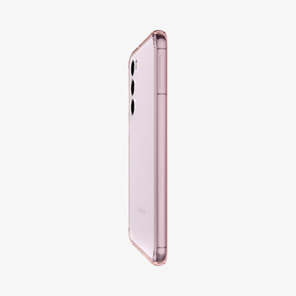 ACS06087 - Galaxy S23 Case Ultra Hybrid in rose crystal showing the side and partial back