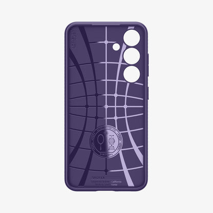 ACS07451 - Galaxy S24 Case Liquid Air in Deep Purple showing the inner case with spider web pattern