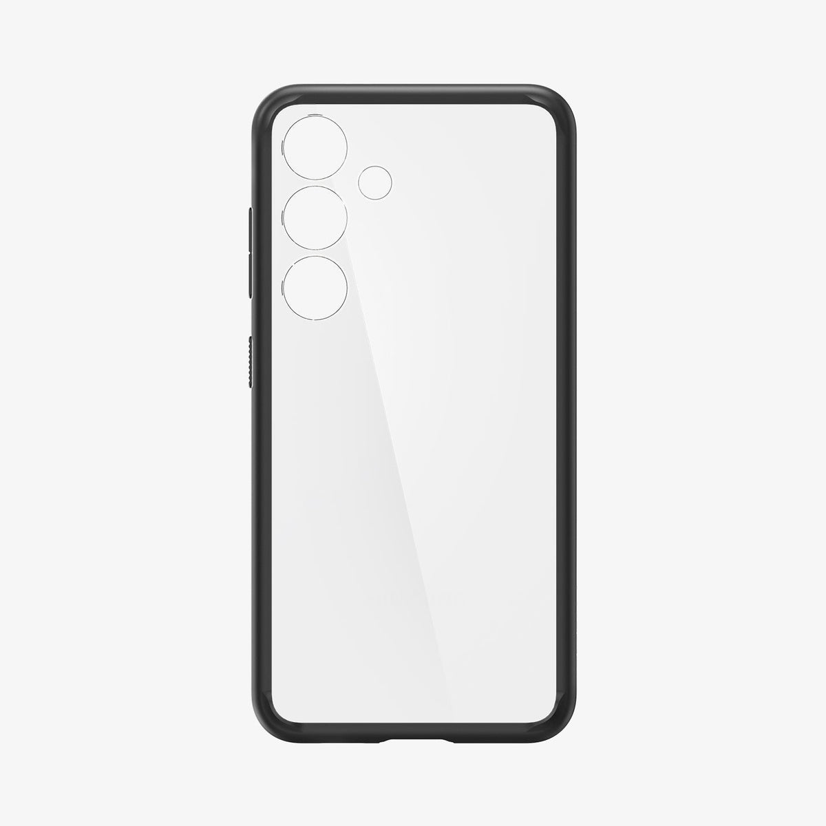 ACS07352 - Galaxy S24 Case Ultra Hybrid in Matte Black showing the inner of a transparent case with a darker frame