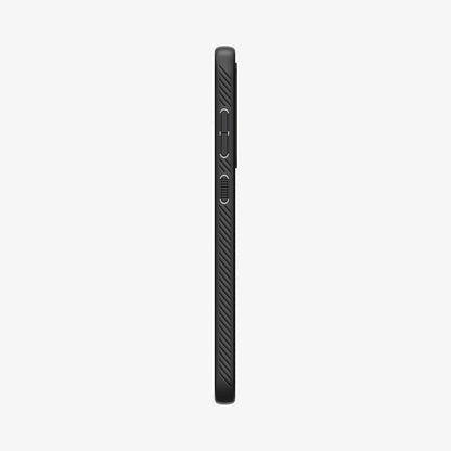 ACS06366 - Galaxy S23 FE Case Liquid Air in matte black showing the side