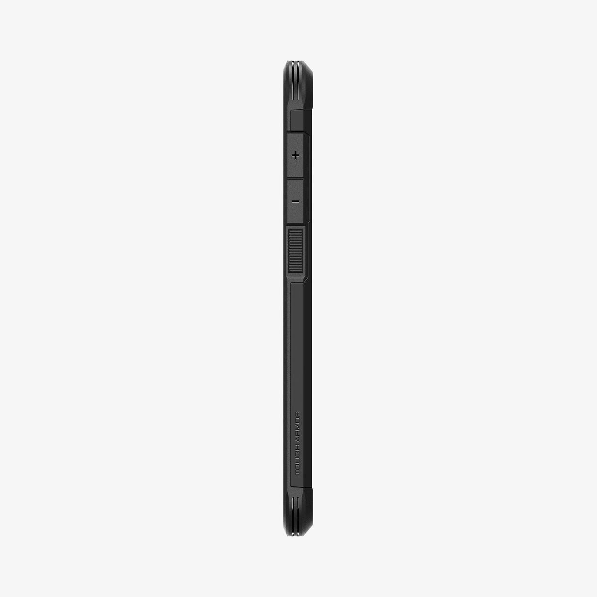 ACS06364 - Galaxy S23 FE Case Tough Armor in black showing the side