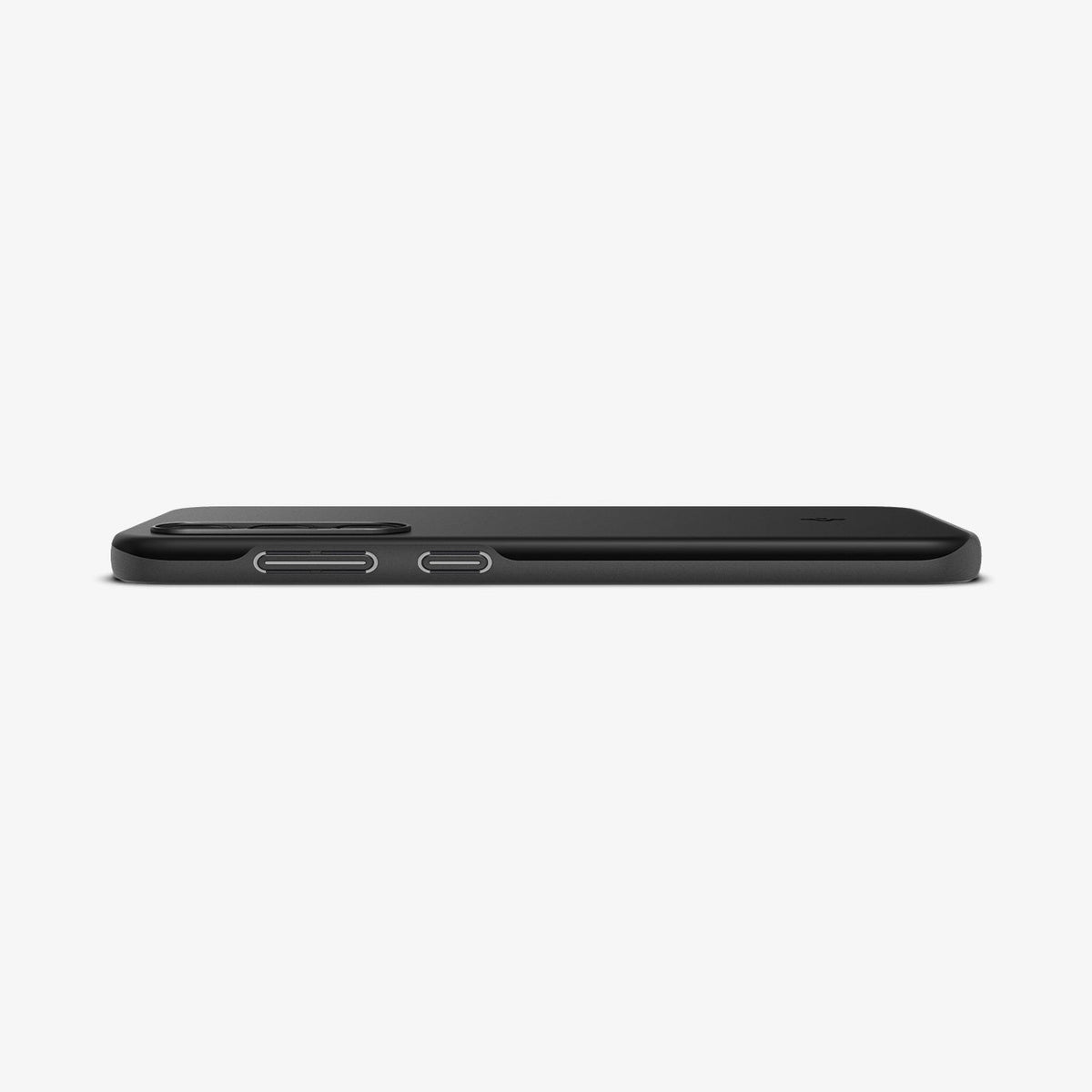 ACS06363 - Galaxy S23 FE Case Thin Fit in black showing the side and partial back