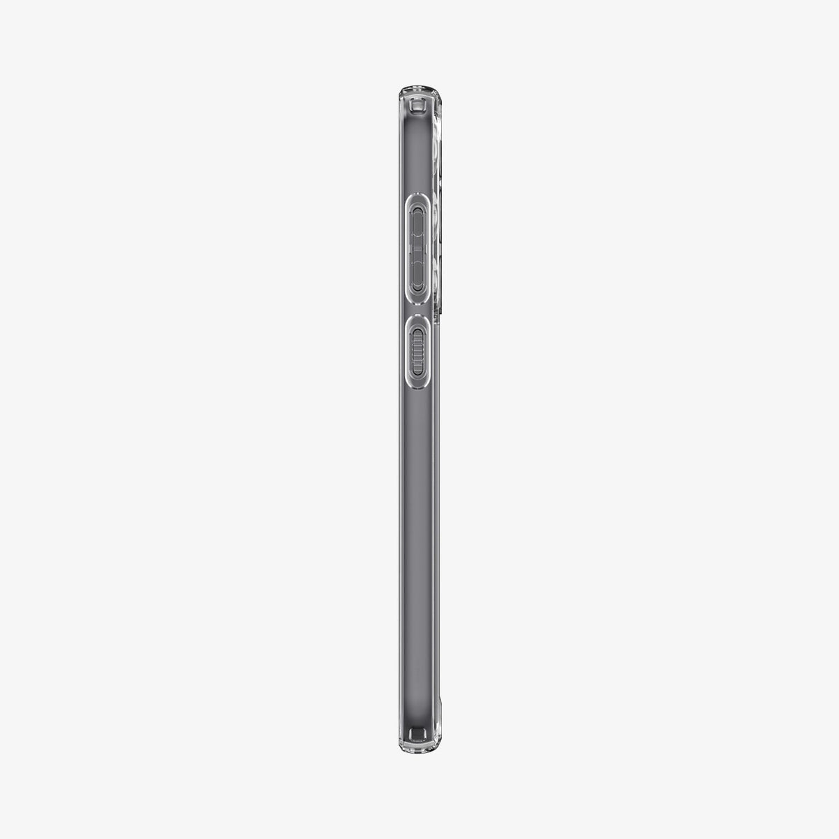 ACS06371 - Galaxy S23 FE Case Ultra Hybrid in crystal clear showing the side