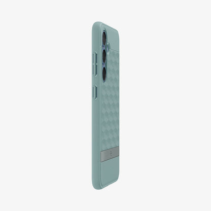 ACS09063 - Galaxy S25 Case Parallax (MagFit) in Sage Green showing the partial back and side