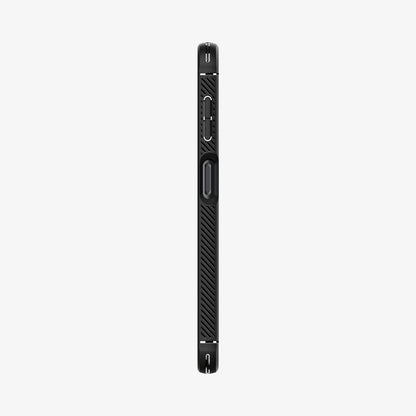 ACS05847 - Galaxy A14 5G Case Rugged Armor in Matte Black showing the side with side buttons