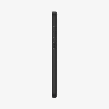 ACS05669 - Galaxy S23 Plus Case Ultra Hybrid in black showing the side with volume controls