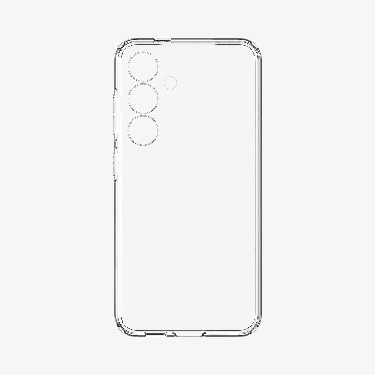 ACS07323 - Galaxy S24 Plus Case Liquid Crystal in Crystal Clear showing the inner of a transparent case