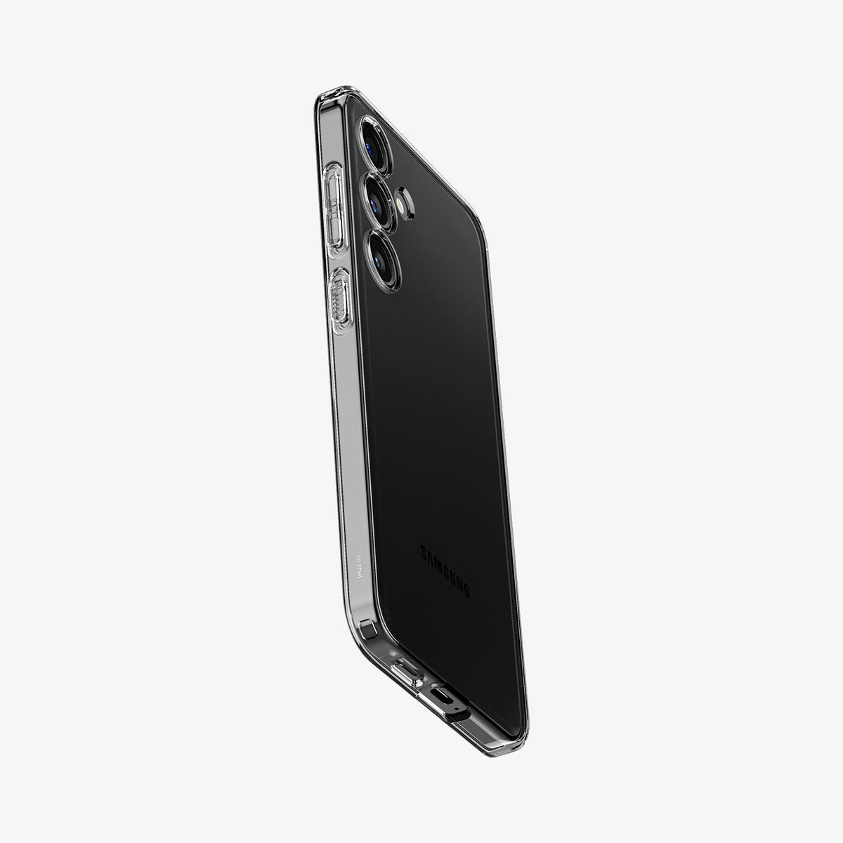 ACS07323 - Galaxy S24 Plus Case Liquid Crystal in Crystal Clear showing the back and partial sides
