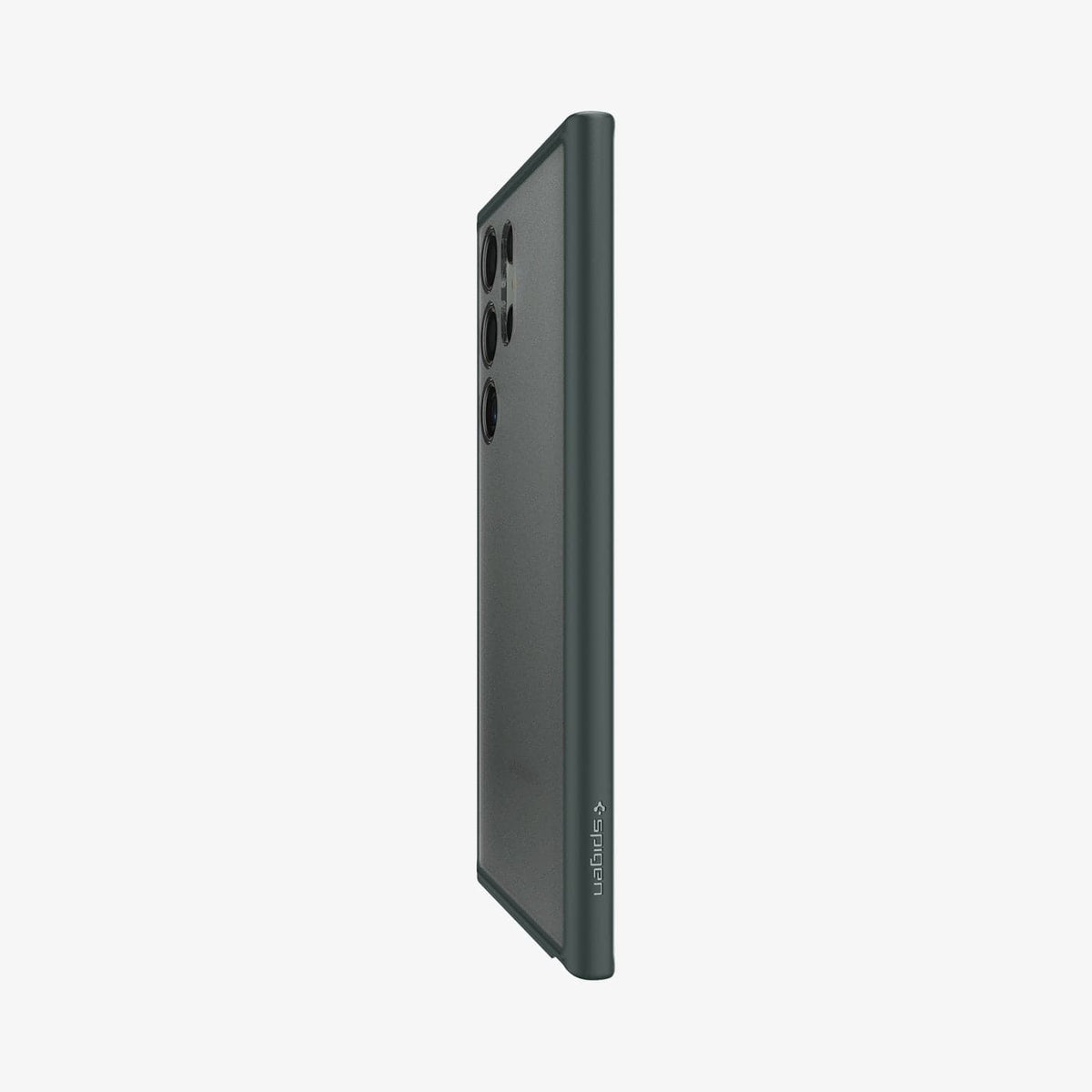 ACS06080 - Galaxy S23 Ultra Case Ultra Hybrid in frost green showing the side and partial back