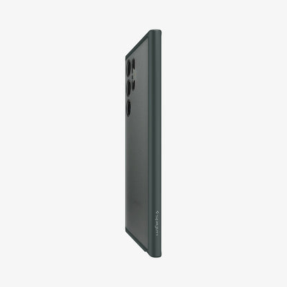 ACS06080 - Galaxy S23 Ultra Case Ultra Hybrid in frost green showing the side and partial back