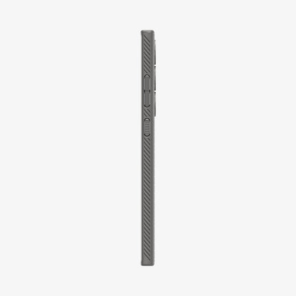 ACS07448 - Galaxy S24 Ultra Case Liquid Air in Granite Gray showing the side with side buttons