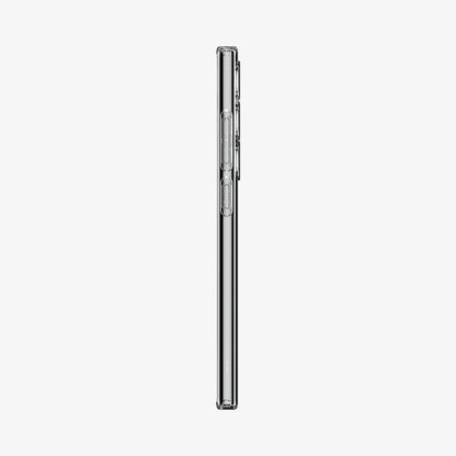 ACS07283 - Galaxy S24 Ultra Case Liquid Crystal in Crystal Clear showing the side with side buttons