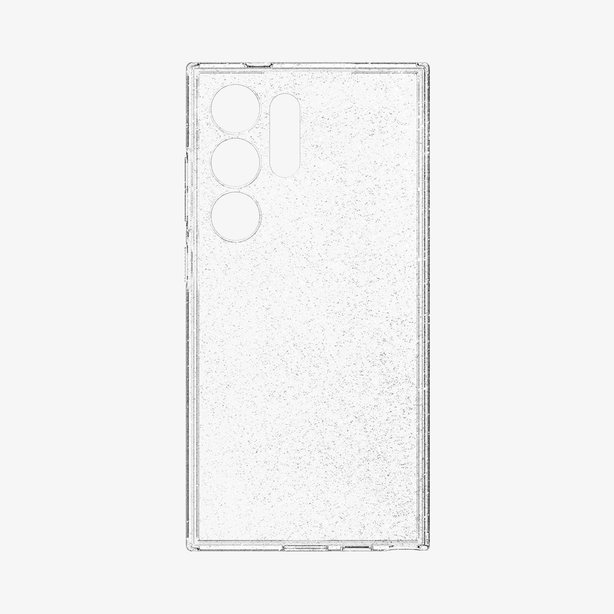 ACS07285 - Galaxy S24 Ultra Case Liquid Crystal Glitter in Crystal Quartz showing the inner of a transparent case