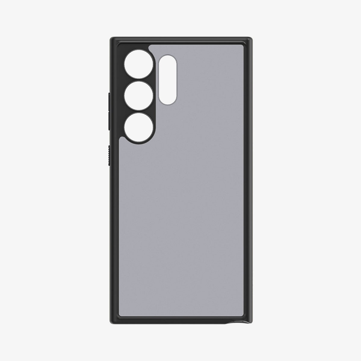 ACS07296 - Galaxy S24 Ultra Case Ultra Hybrid in Frost Black showing the inner of a semi transparent case with a darker frame