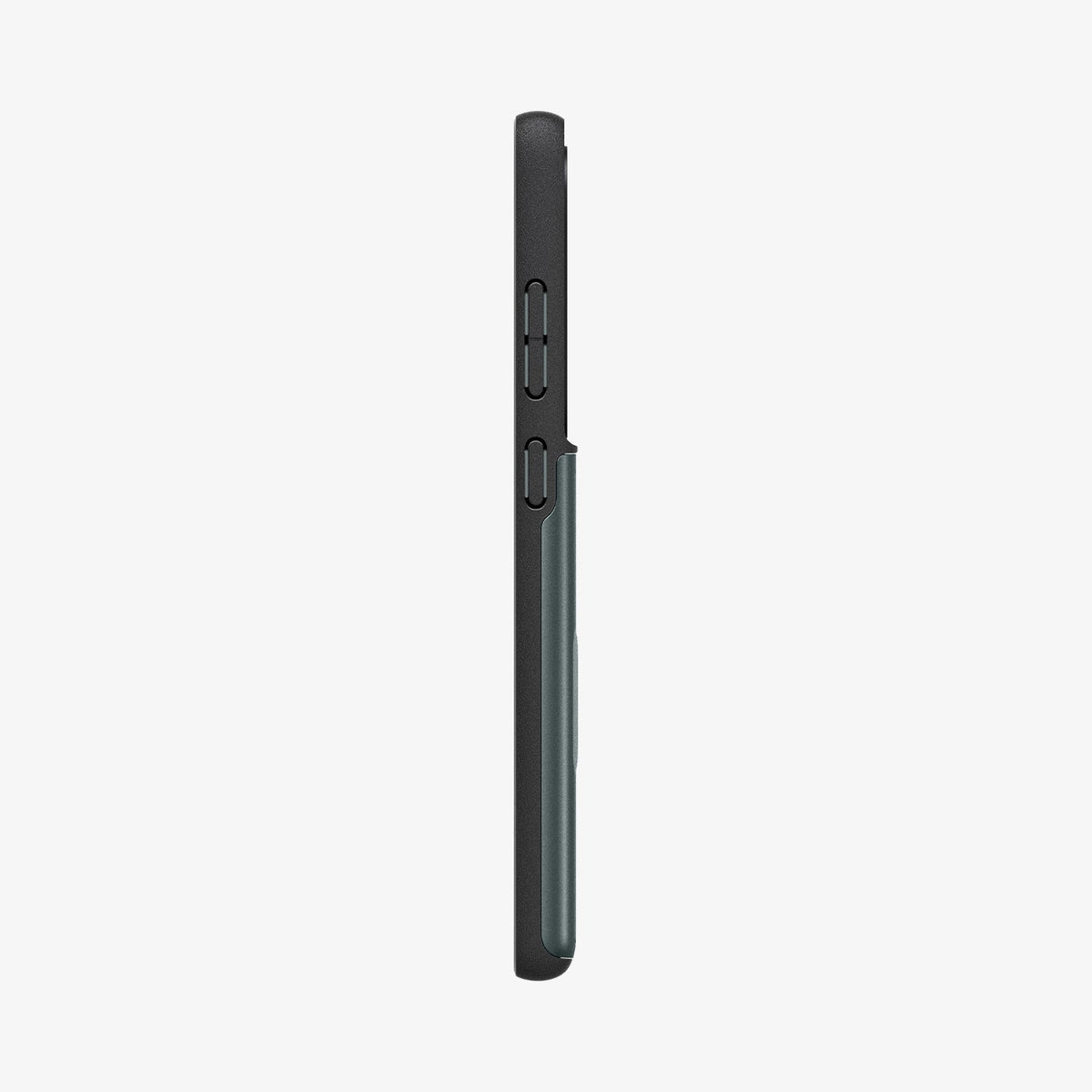 ACS08968 - Galaxy S25 Ultra Case Slim Armor CS in Abyss Green showing the side