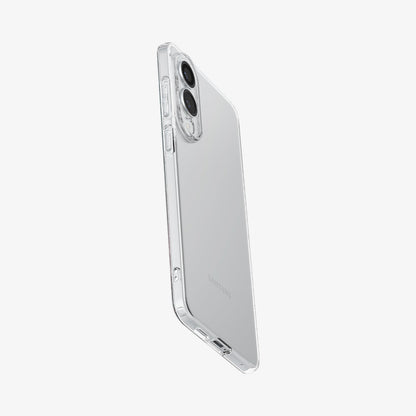 ACS09425 - Galaxy S25 Edge Case Liquid Crystal in Crystal Clear showing the partial back, side and bottom