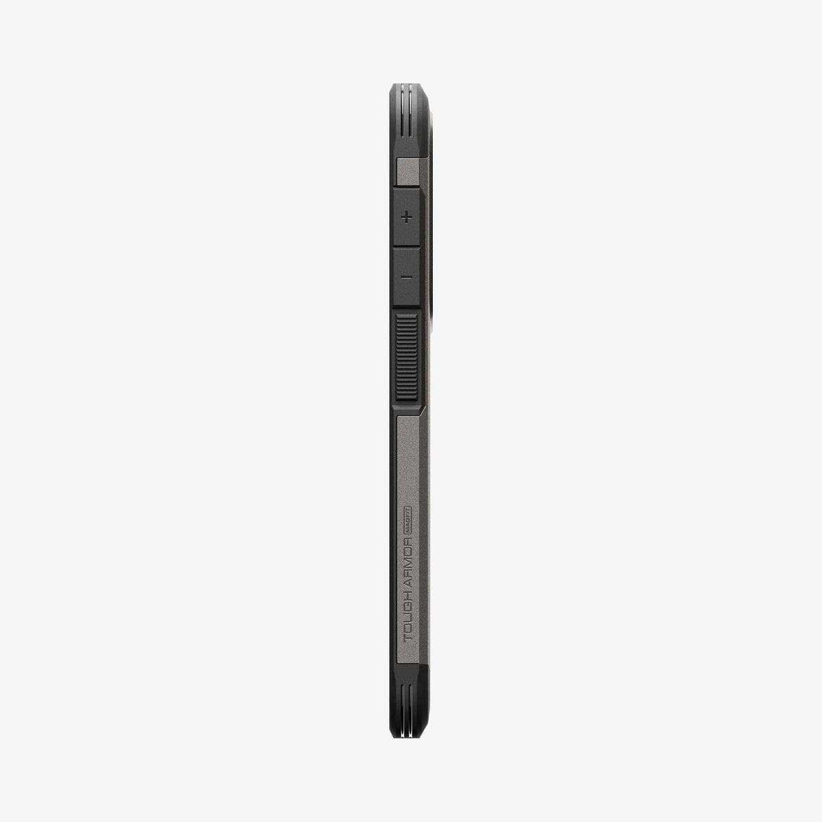 ACS11063 - Galaxy S26 Case Tough Armor (Mag Fit) Gunmetal showing the side