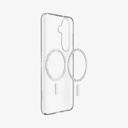 ACS11645 - Galaxy S26 FE Crystal Flex (Mag Fit) showing Galaxy S26 FE Crystal Flex (Mag Fit) with an integrated magnetic ring built into the clear case