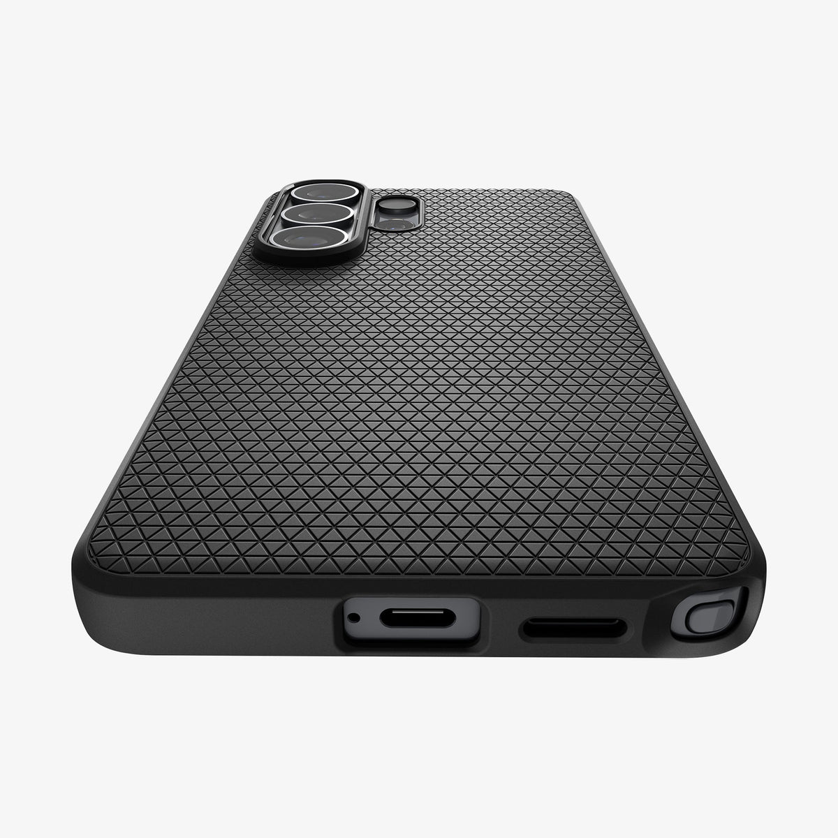 ACS11024 - Galaxy S26 Ultra Liquid Air (Mag Fit) in Matte Black showing the back