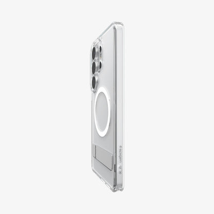 ACS11032 - Galaxy S26 Ultra Case - Ultra Hybrid S (Mag Fit) Clear White showing the back and partial side