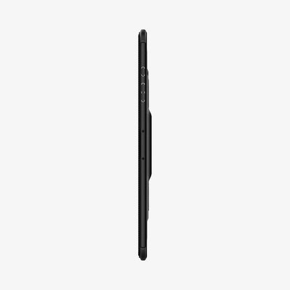 ACS06539 - Galaxy Tab S9+ Case Rugged Armor Pro in black showing the side with volume controls