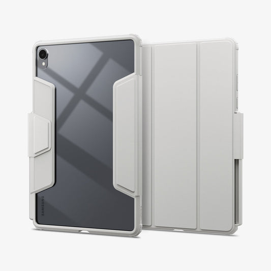 ACS10217 - Galaxy Tab S11 Case Air Skin Pro in Gray showing the back and front