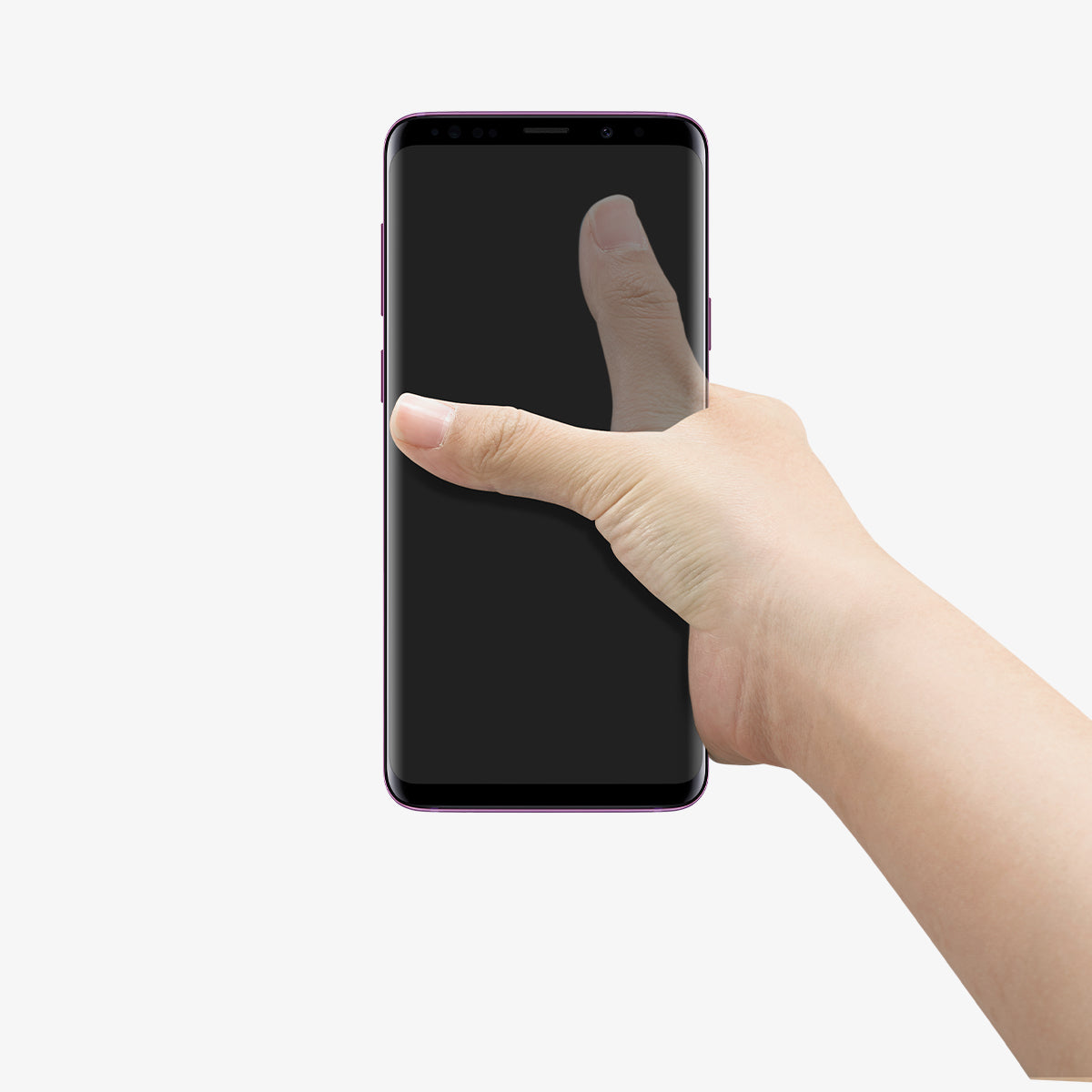000SR24436 - Style Ring 360 in rose gold showing the phone in someone's hand