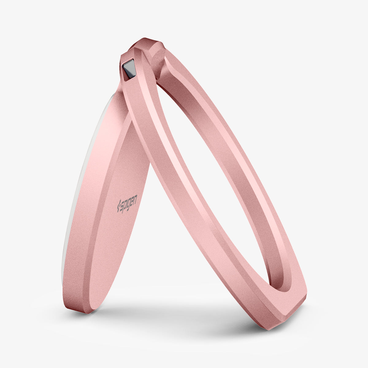 000SR24436 - Style Ring 360 in rose gold showing the front and side propped up