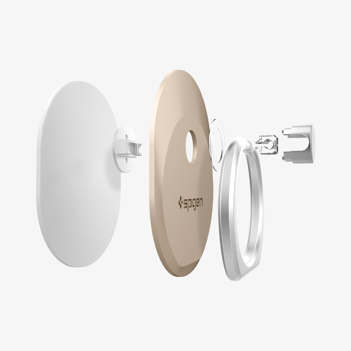 000EP20244 - Style Ring in champagne gold showing the multiple layers of ring